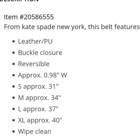 Kate Spade New York Reversible Logo Plate Belt - Picture 3 of 6